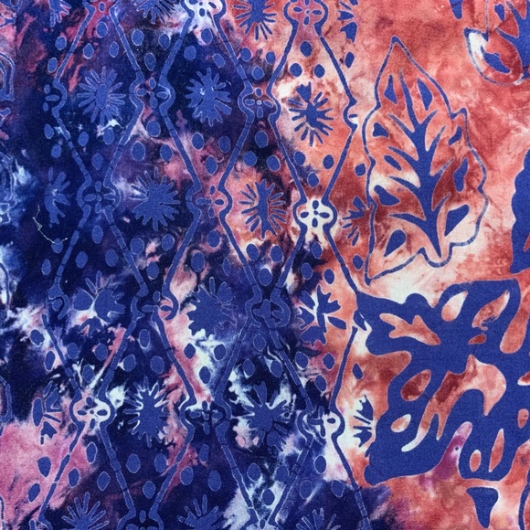 Multicolored Nomadic Traders Rayon Batik Shirt, S, for men too, runs large. - Picture 9 of 11